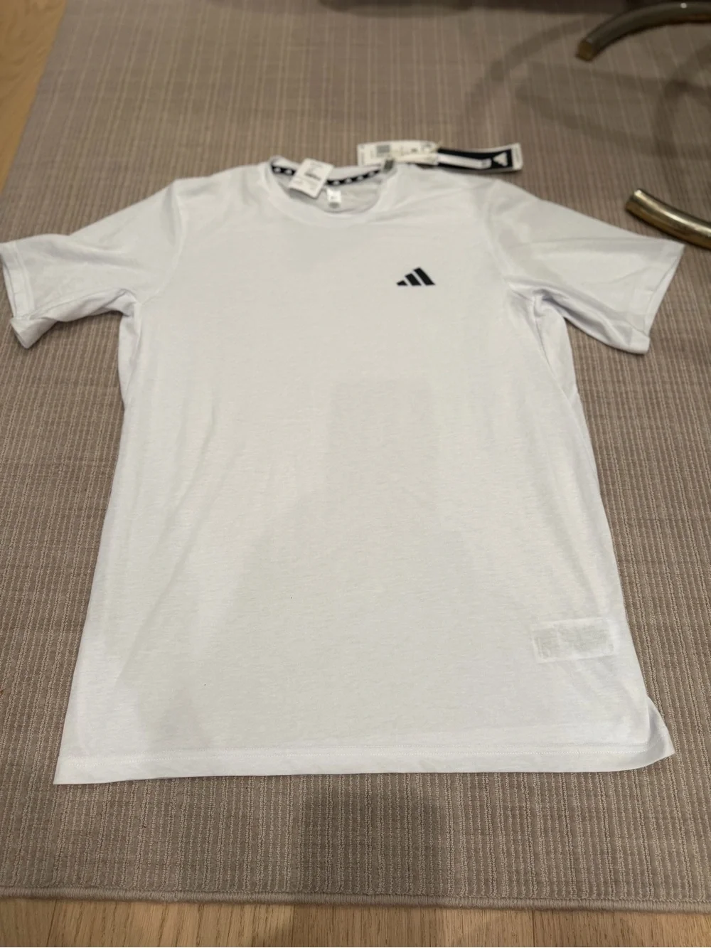 NWT Adidas Men's TR-ES White T-Shirt- size M